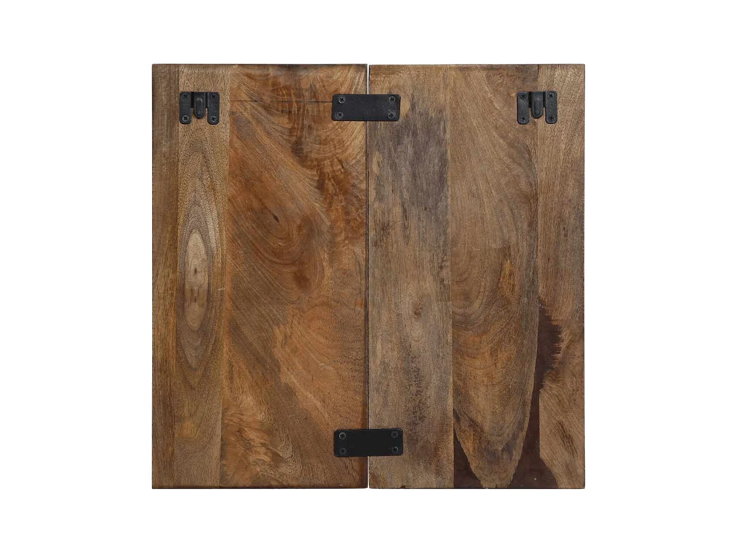 Mesa de Cabeceira | Criado-mudo Moderno multicor 50x27x50cm madeira maciça recuperada