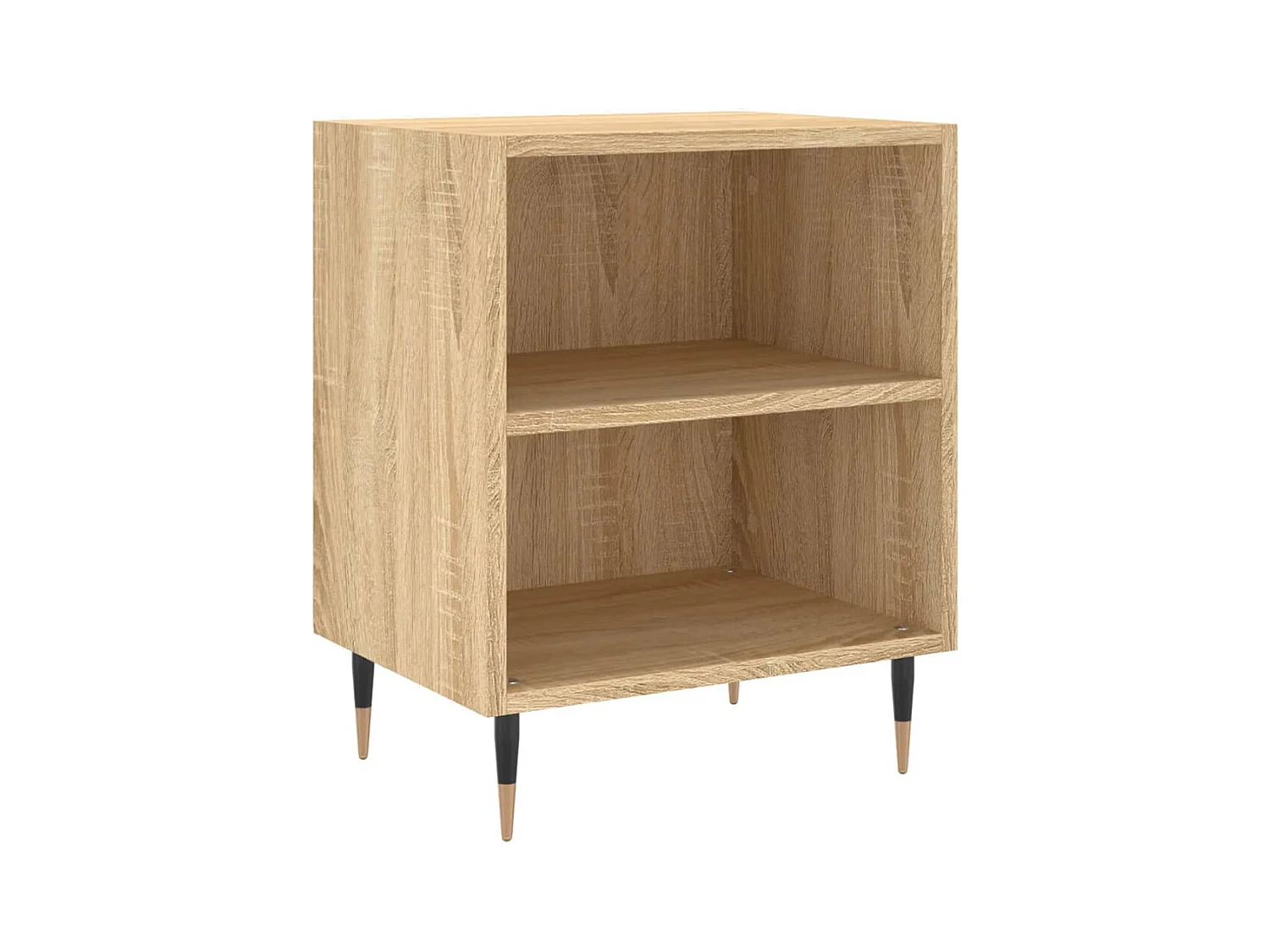 Mesitas de noche | Mesilla de noche 2 uds madera ingeniería roble Sonoma 40x30x50 cm