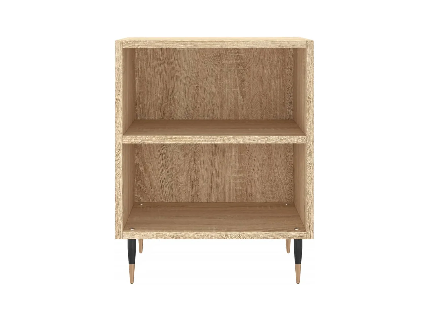 Mesitas de noche | Mesilla de noche 2 uds madera ingeniería roble Sonoma 40x30x50 cm