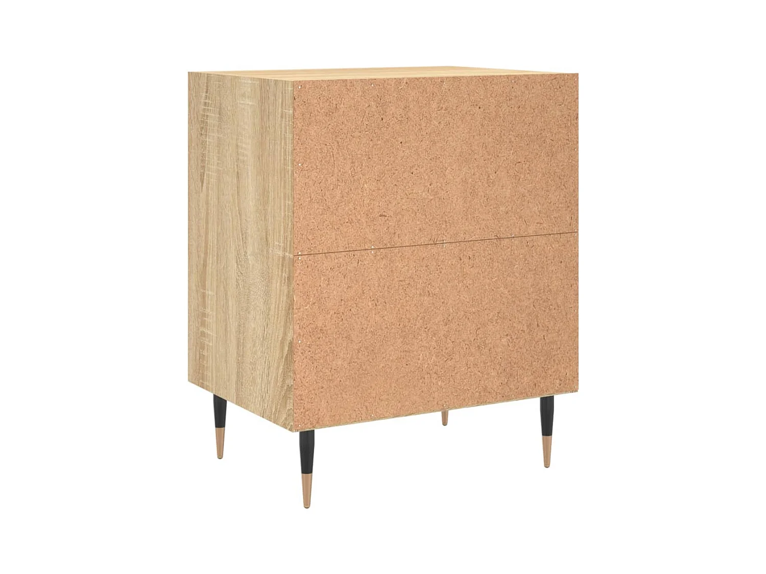 Mesitas de noche | Mesilla de noche 2 uds madera ingeniería roble Sonoma 40x30x50 cm