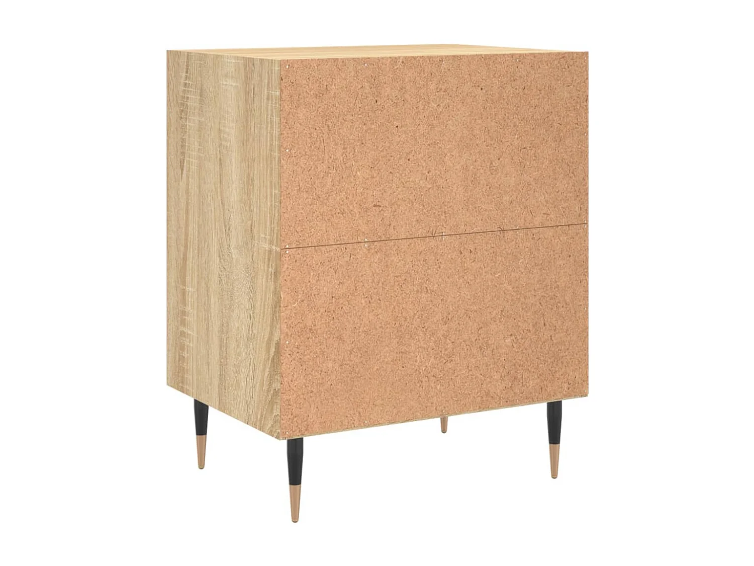 Tables de chevet lot de 2 avec rangement chêne sonoma 40x30x50cm bois d'ingénierie