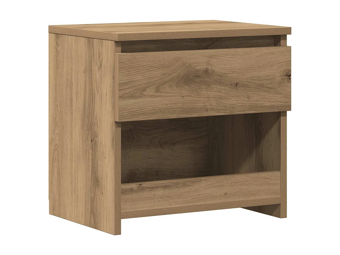 Table de chevet-Table d'appoint chêne artisanal 40x30x39 cm bois d'ingénierie