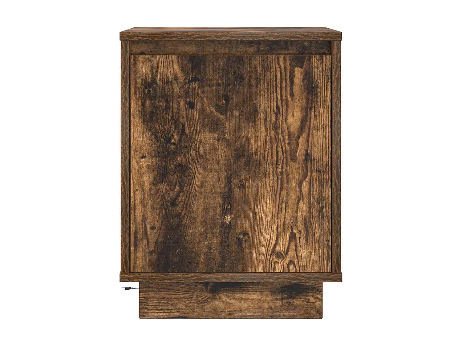 Nachttische mit LED-Leuchten 2er Set | Beistelltisch Räuchereiche 38x34x50 cm SHL35602