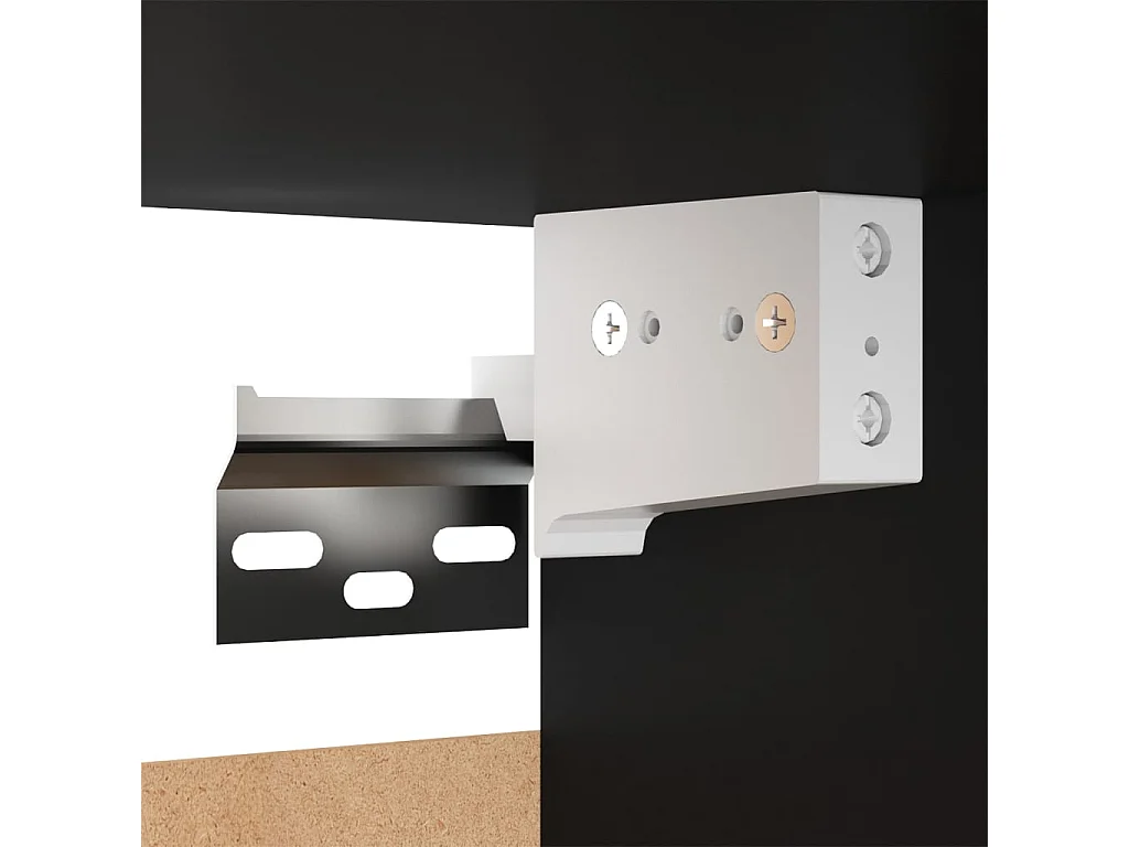 Table de chevet-Table d'appoint-Table de nuit Noir 30,5x30x30 cm Bois d'ingénierie