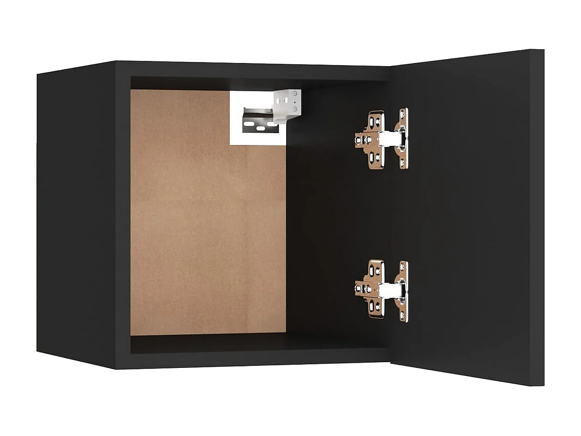 Nachttisch-Beistelltisch Schwarz 30,5x30x30 cm Holzwerkstoff SHL37184