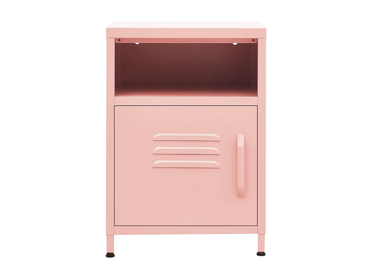 Nachttisch-Beistelltisch Rosa 35x35x51 cm Stahl SHL53735