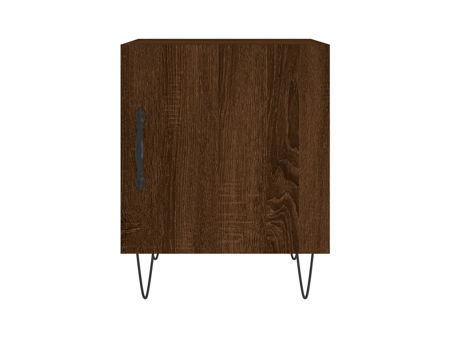 Mesa de Cabeceira Moderna 2 peças 40x40x50cm deriv. madeira carvalho castanho