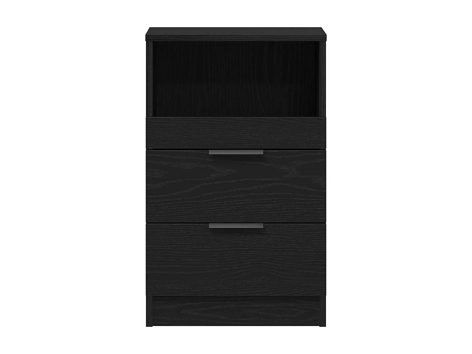 Nachttisch 2er Set-Beistelltisch Schwarze Eiche 40 x 35 x 65 cm Holzwerkstoff SHL79885