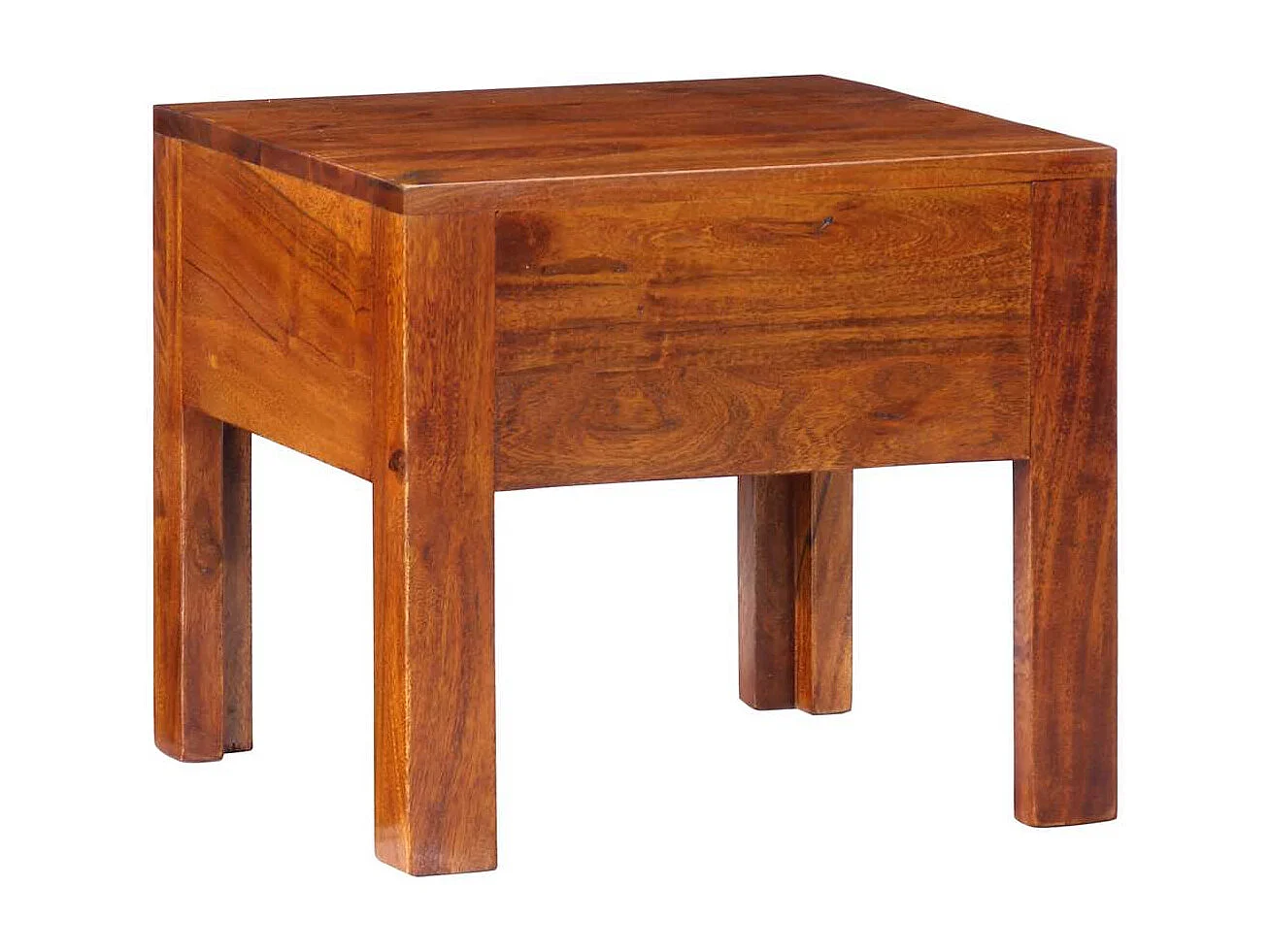 Mesita de noche | Mesilla de noche madera maciza de acacia 40x40x36 cm