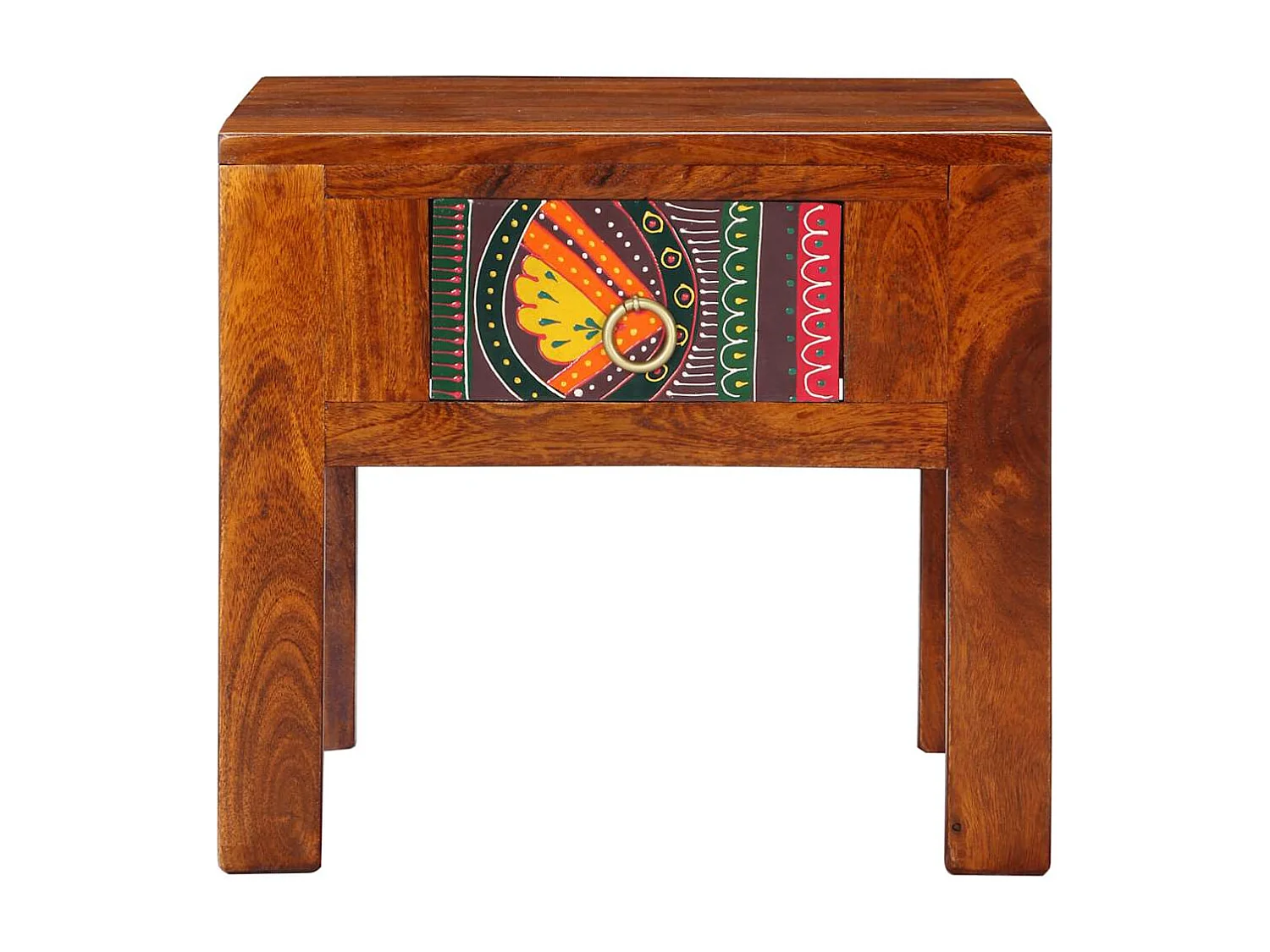 Nachttisch-Beistelltisch 40x40x36 cm Massivholz Akazie SHL96429