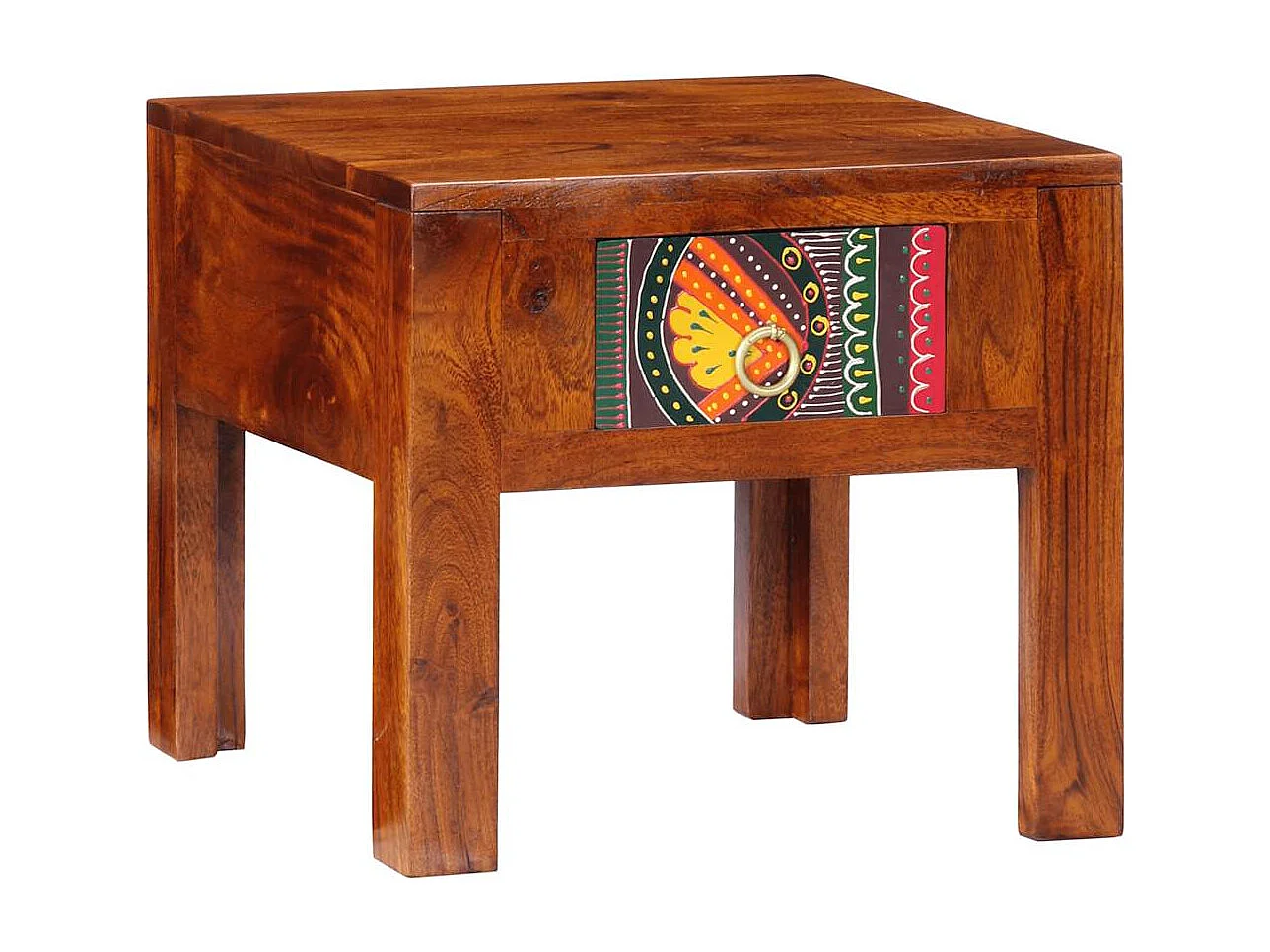 Nachttisch-Beistelltisch 40x40x36 cm Massivholz Akazie SHL96429