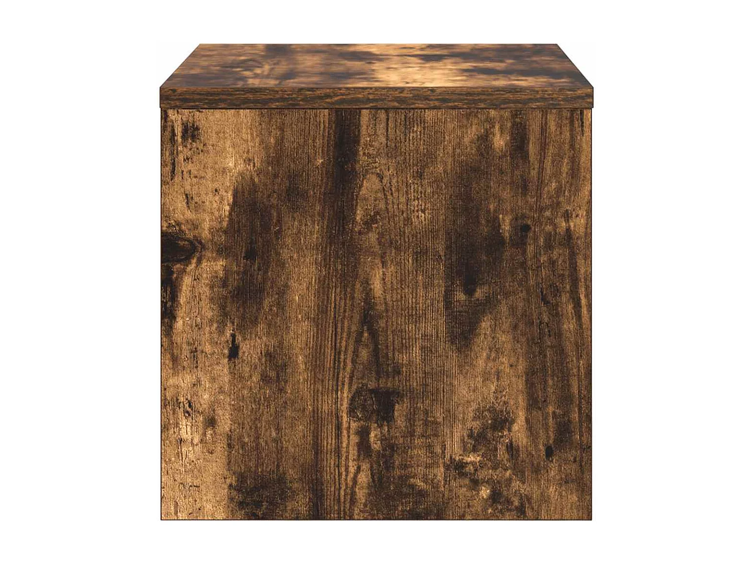 Mesita de noche | Mesilla de noche madera contrachapada roble ahumado 40x30x30 cm