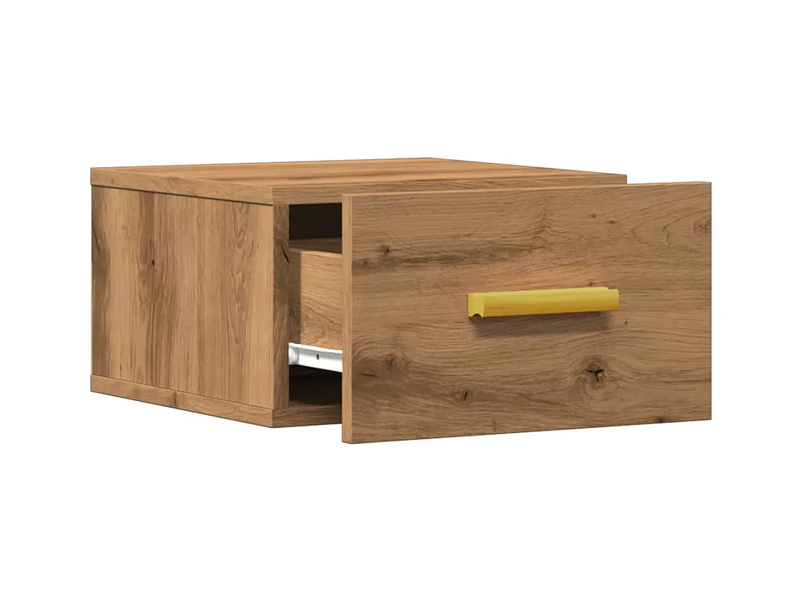 Tables de chevet murales 2 pcs chêne artisanal 35x35x20 cm