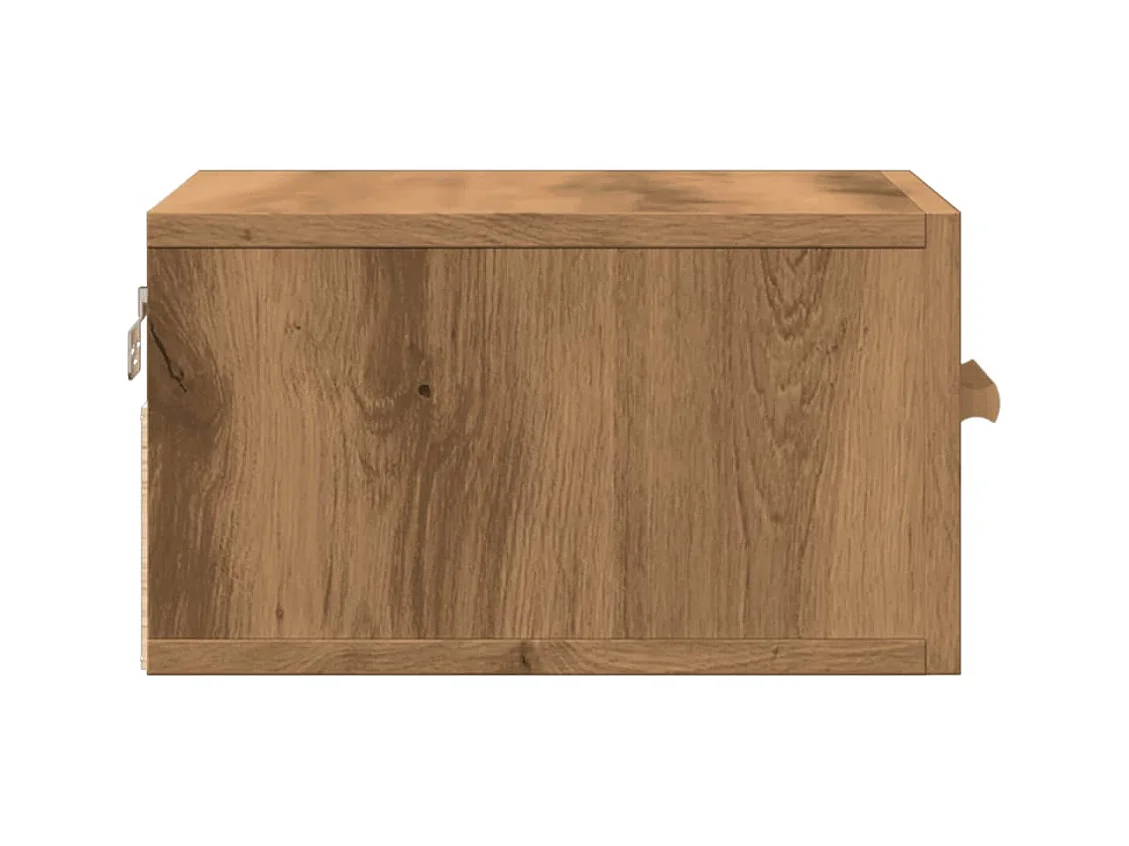 Tables de chevet murales 2 pcs chêne artisanal 35x35x20 cm
