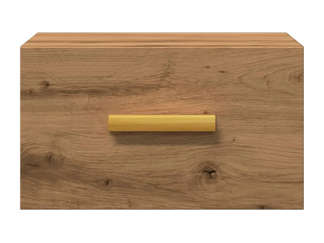 Nachttisch hängend 2er Set | Wand-Nachttische Artisan-Eiche 35x35x20 cm SHL16590