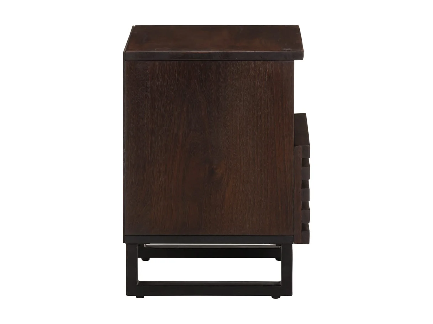 Mesita de noche | Mesilla de noche de madera maciza de mango 40x34x46 cm