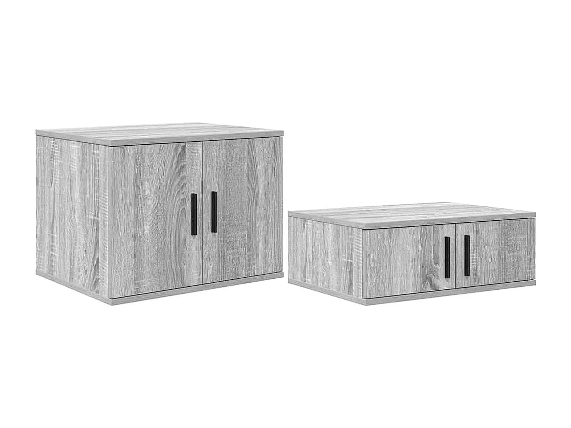 Table de chevet-Table d'appoint-Table de nuit Sonoma gris 108x41x40 cm