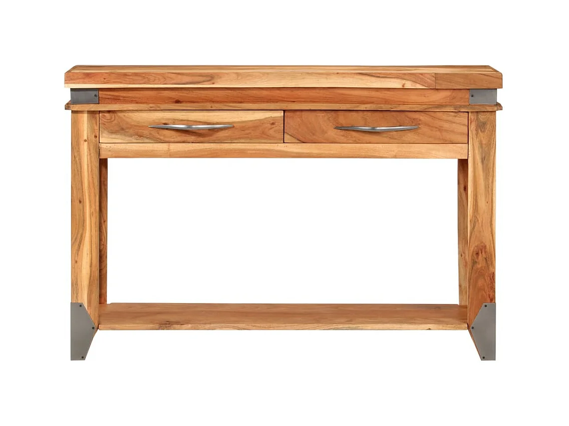 Mesa consola | Mesa auxiliar de madera maciza de acacia 110x34x74 cm