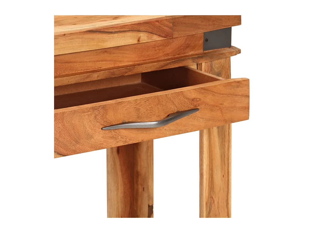 Mesa consola | Mesa auxiliar de madera maciza de acacia 110x34x74 cm