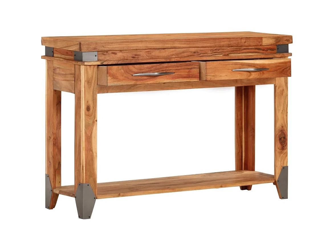 Mesa consola | Mesa auxiliar de madera maciza de acacia 110x34x74 cm