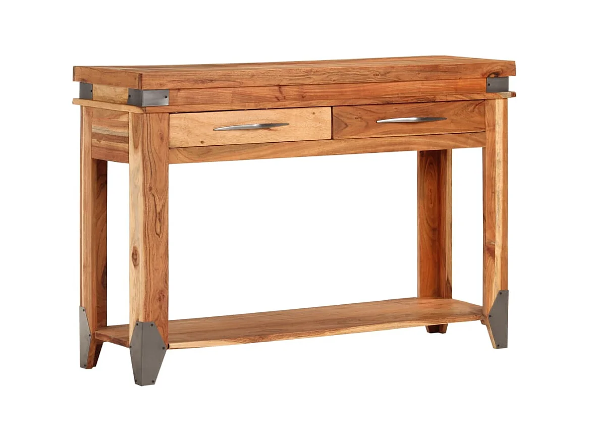 Mesa consola | Mesa auxiliar de madera maciza de acacia 110x34x74 cm