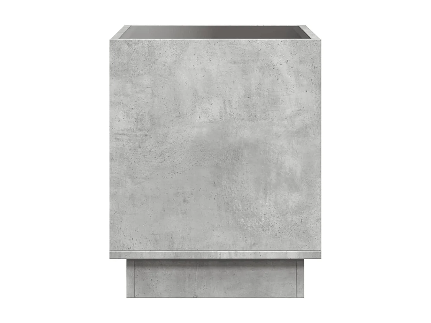 Mesita de noche | Mesilla de noche con Infinity LED gris hormigón 40x40x50 cm