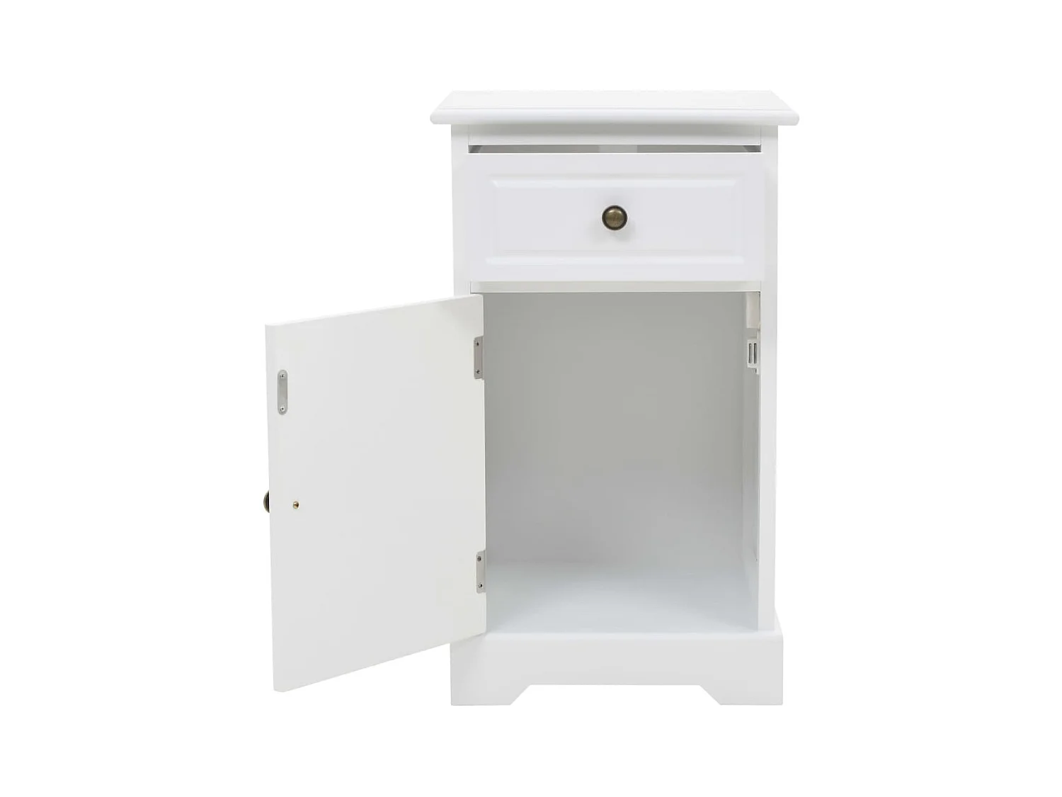 Mesita de noche | Mesilla de noche MDF y madera de pino 35x32x59 cm