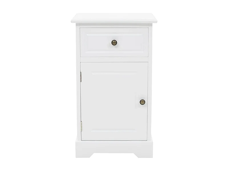 Table de chevet-Table d'appoint MDF et bois de pin 35x32x59 cm