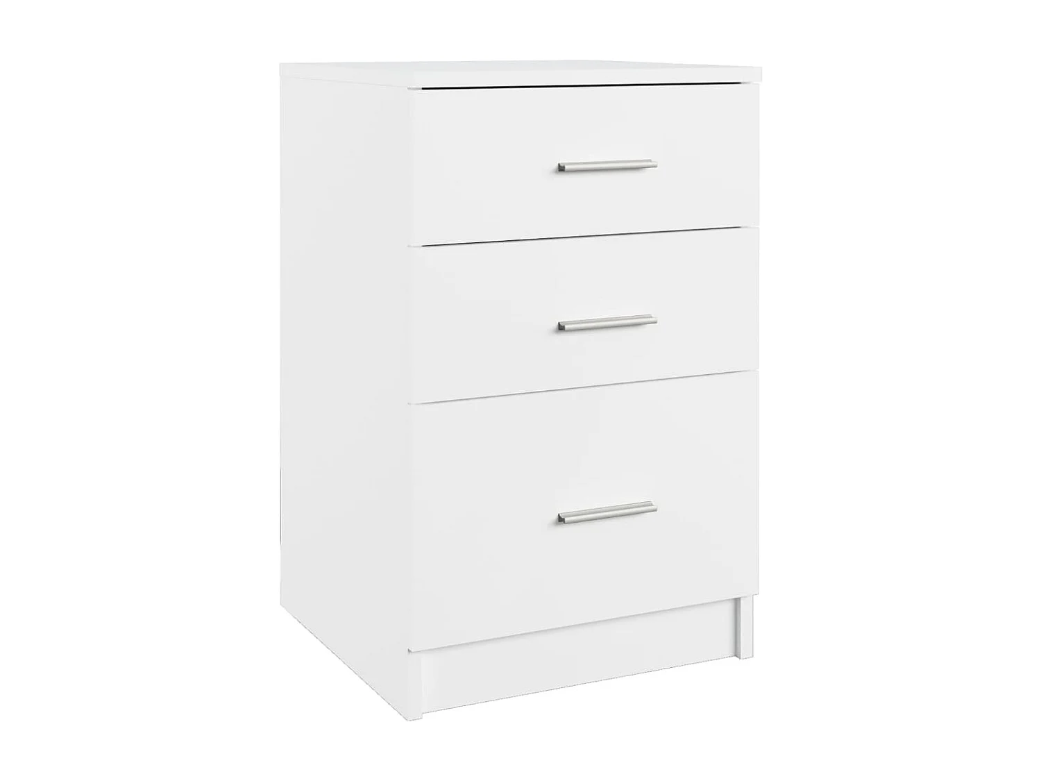 Mesita de noche | Mesilla de noche madera contrachapada blanco 40x40x63 cm