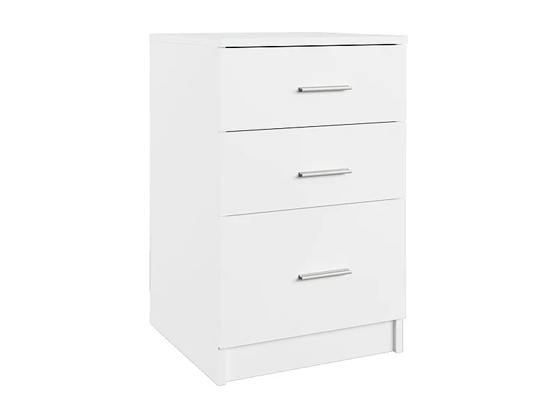 Nachttisch-Beistelltisch Weiß 40x40x63 cm Holzwerkstoff SHL31315