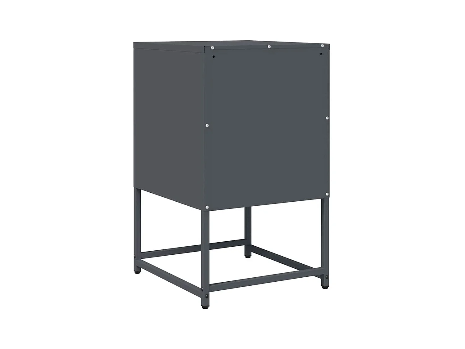 Table de chevet Étroite-Table d'appoint anthracite 36x39x60,5 cm acier laminé à froid