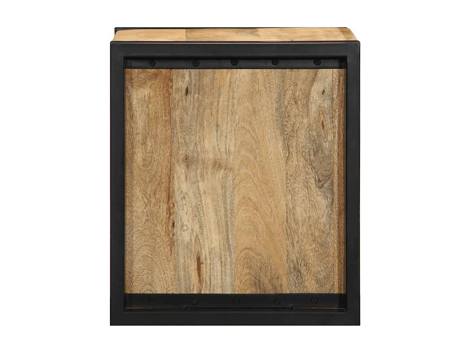 Mesitas de noche | Mesilla de noche 2 piezas 40x35x40cm madera maciza rugosa mango