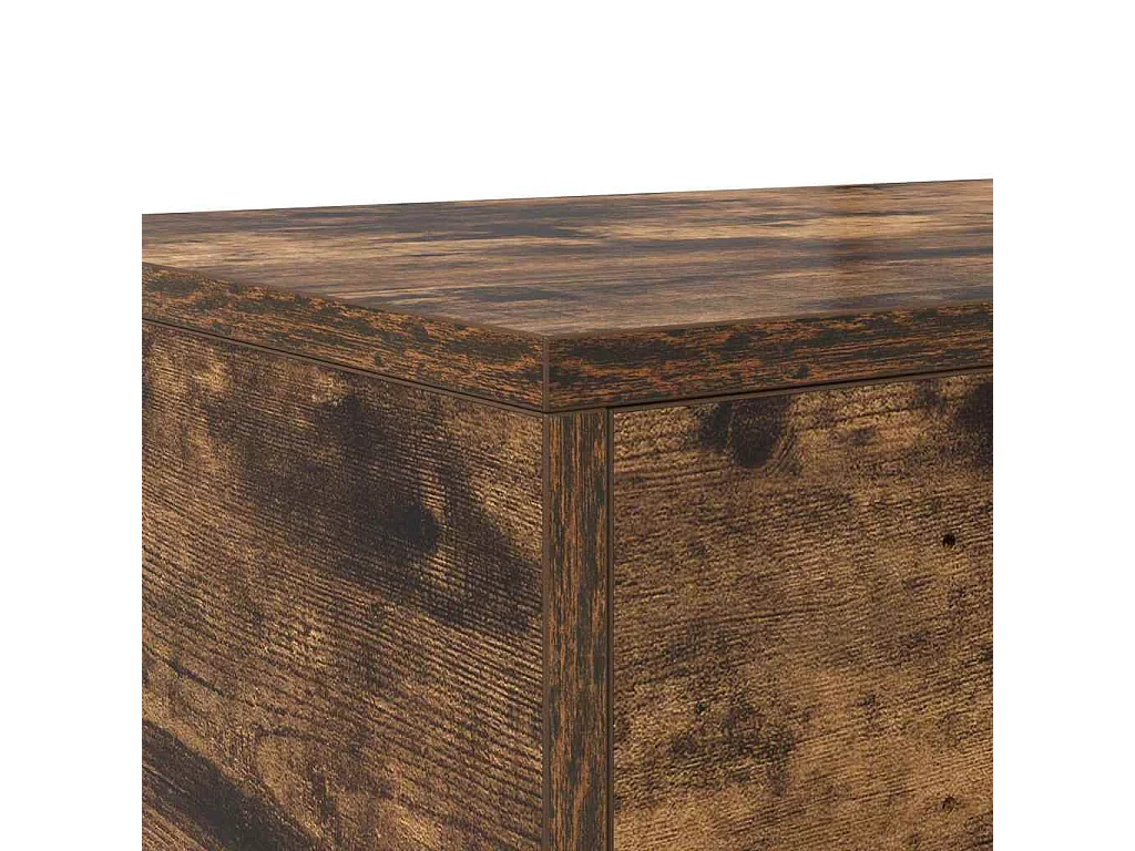 Tiroirs de lit avec tiroir Chêne fumé 135x36.5x16.5 cm