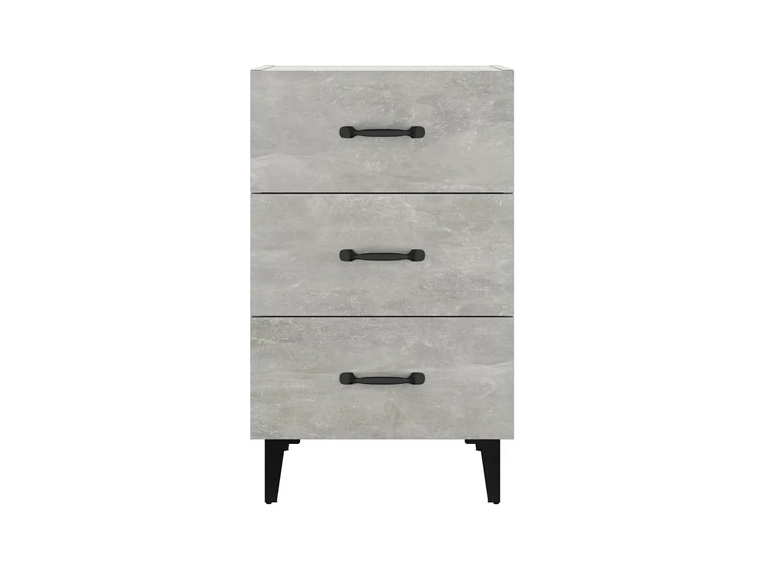 Table de chevet-Petite Table d'appoint-Table de nuit gris béton 40x40x66 cm bois d'ingénierie