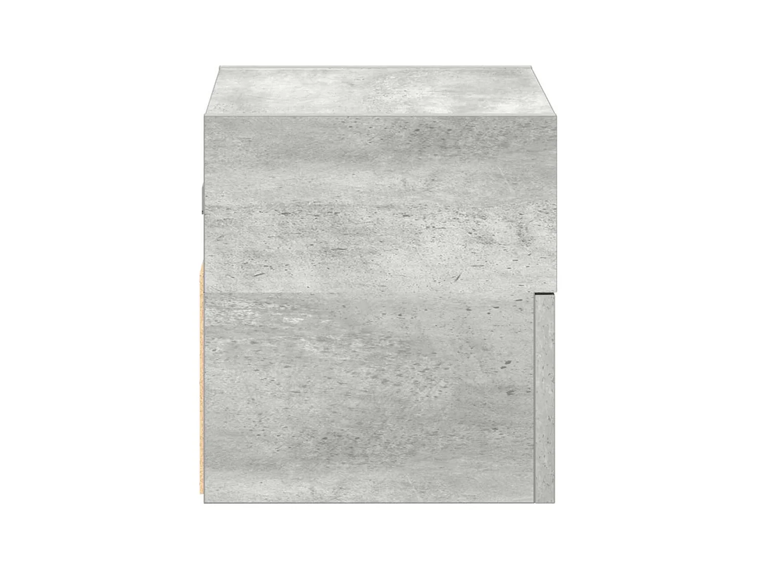 Mesa de cabeceira de parede 2 peças 45x26x28.5cm cinzento cimento