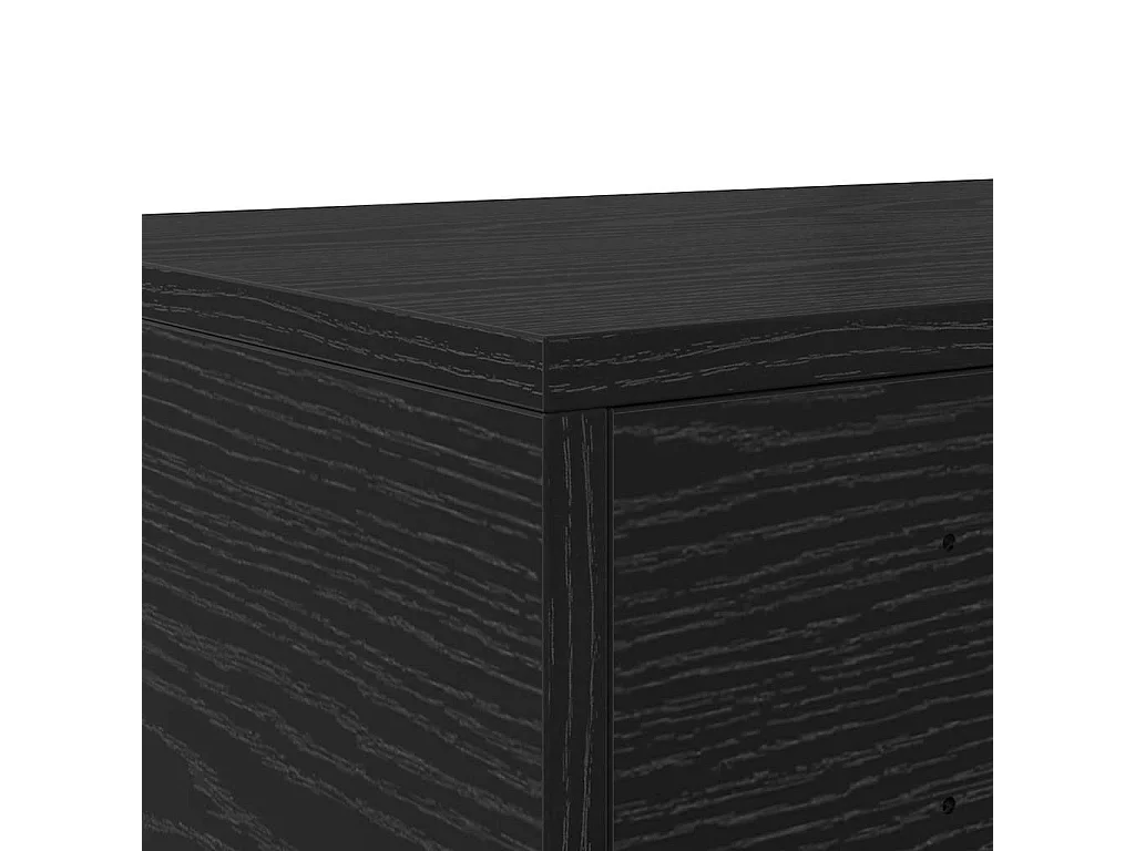 Cassetti per letto con cassetto Rovere Nero 75x36.5x16.5 cm SHL2520