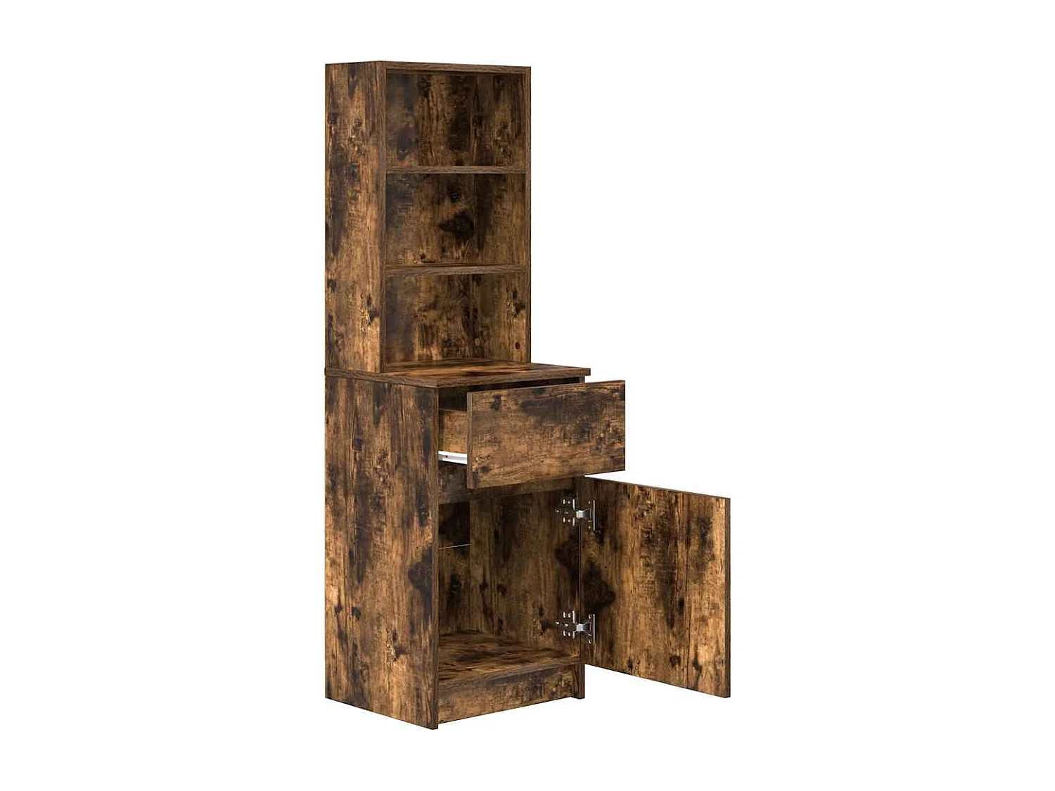 Nachttisch-Beistelltisch Räuchereiche 39x35x125 cm Holzwerkstoff SHL49530