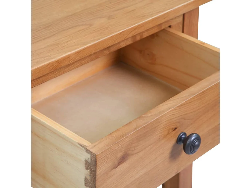 Nachttisch-Beistelltisch-Konsolentisch 50x32x75 cm Massivholz Eiche SHL45697