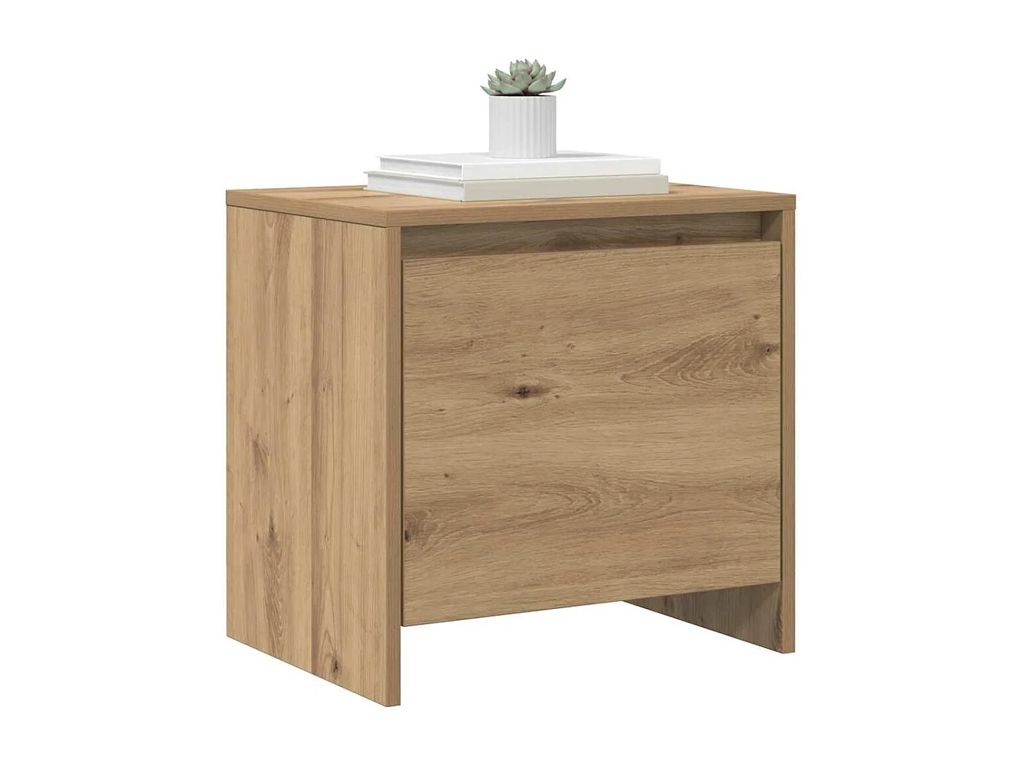 Mesita de Noche | Armario de Noche | Mesa auxiliar Roble artisan 45x34x44.5 cm