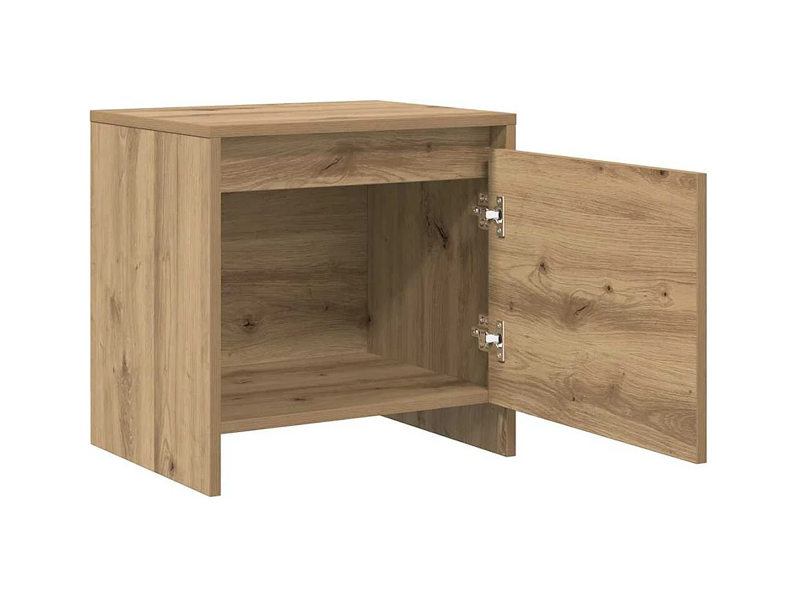 Mesita de Noche | Armario de Noche | Mesa auxiliar Roble artisan 45x34x44.5 cm