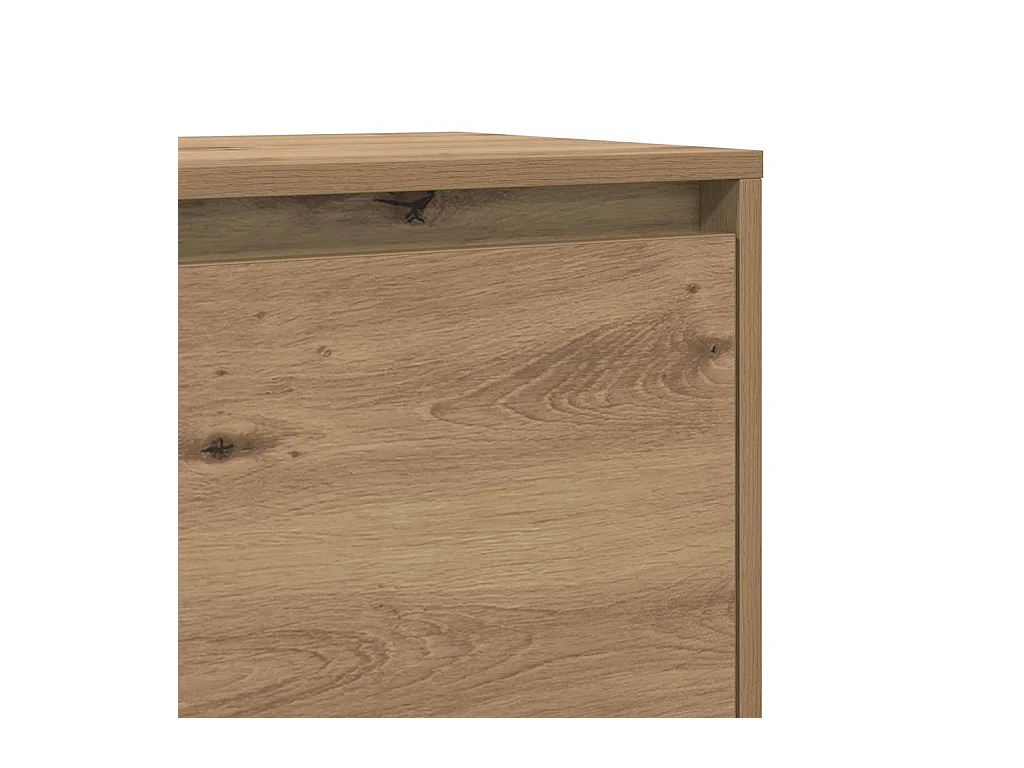 Mesita de Noche | Armario de Noche | Mesa auxiliar Roble artisan 45x34x44.5 cm