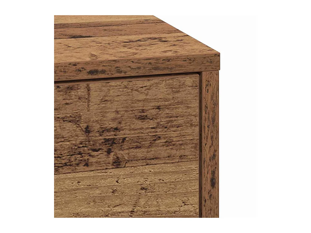 Mesita de Noche | Armario de Noche con cajón con Madera vieja 38x34x61 cm