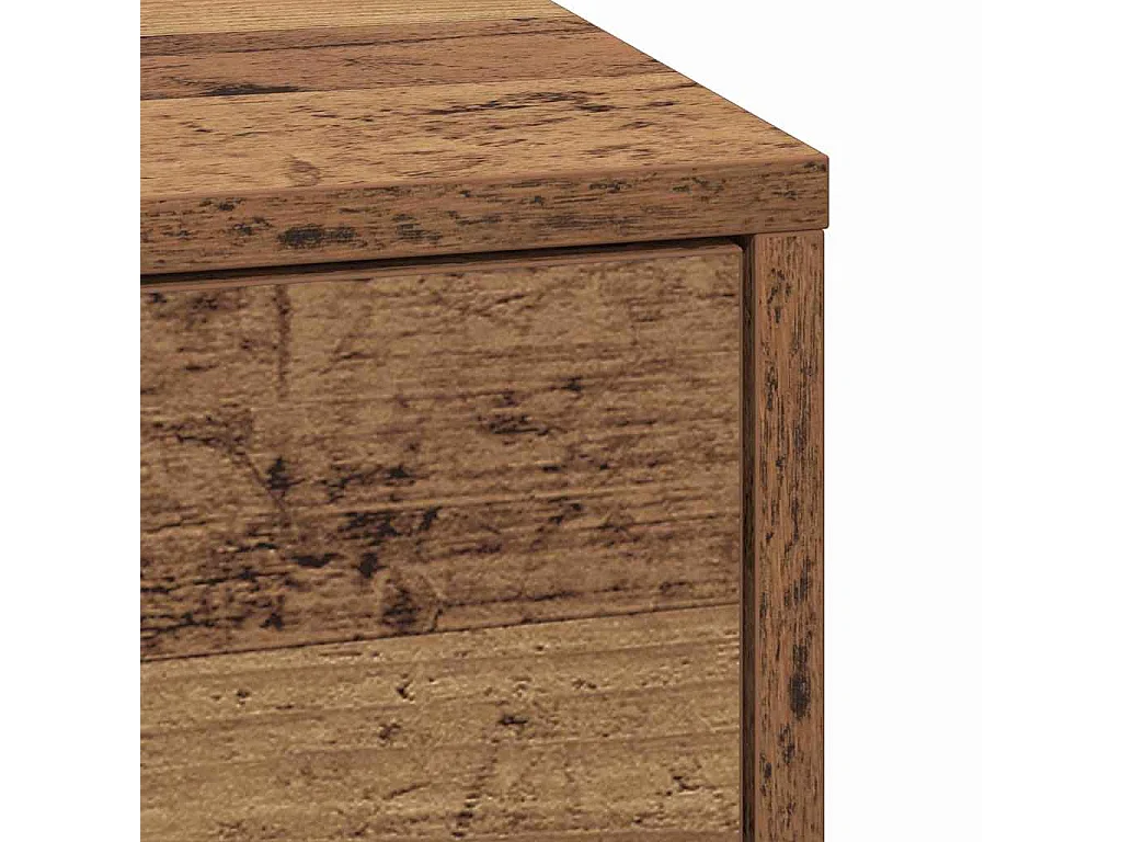 Mesita de Noche | Armario de Noche con cajón con Madera vieja 38x34x61 cm