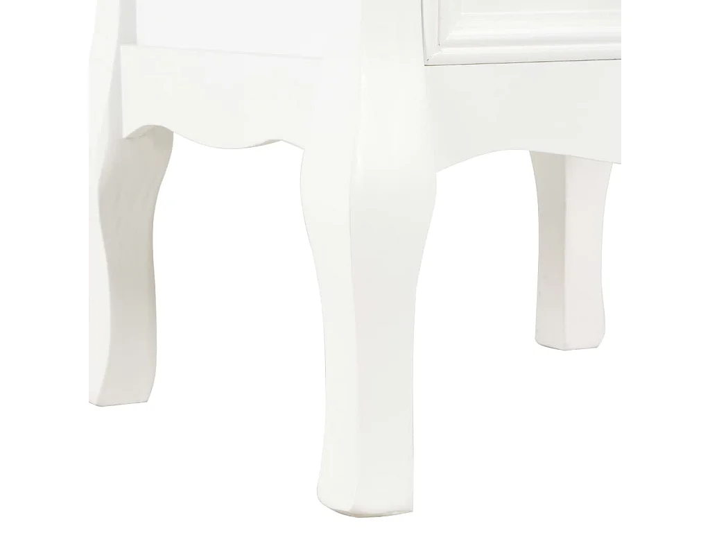 Mesitas de noche | Mesilla de noche 2 unidades MDF blanco 35x30x49 cm