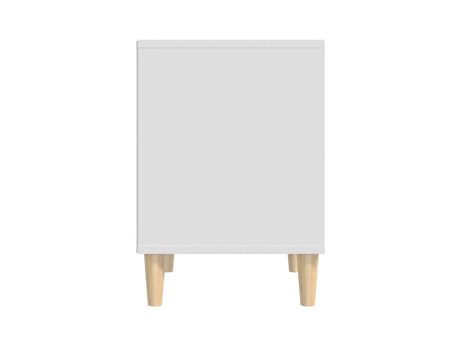 Tables de chevet lot de 2 avec compartiments ouverts Blanc 40x35x50 cm