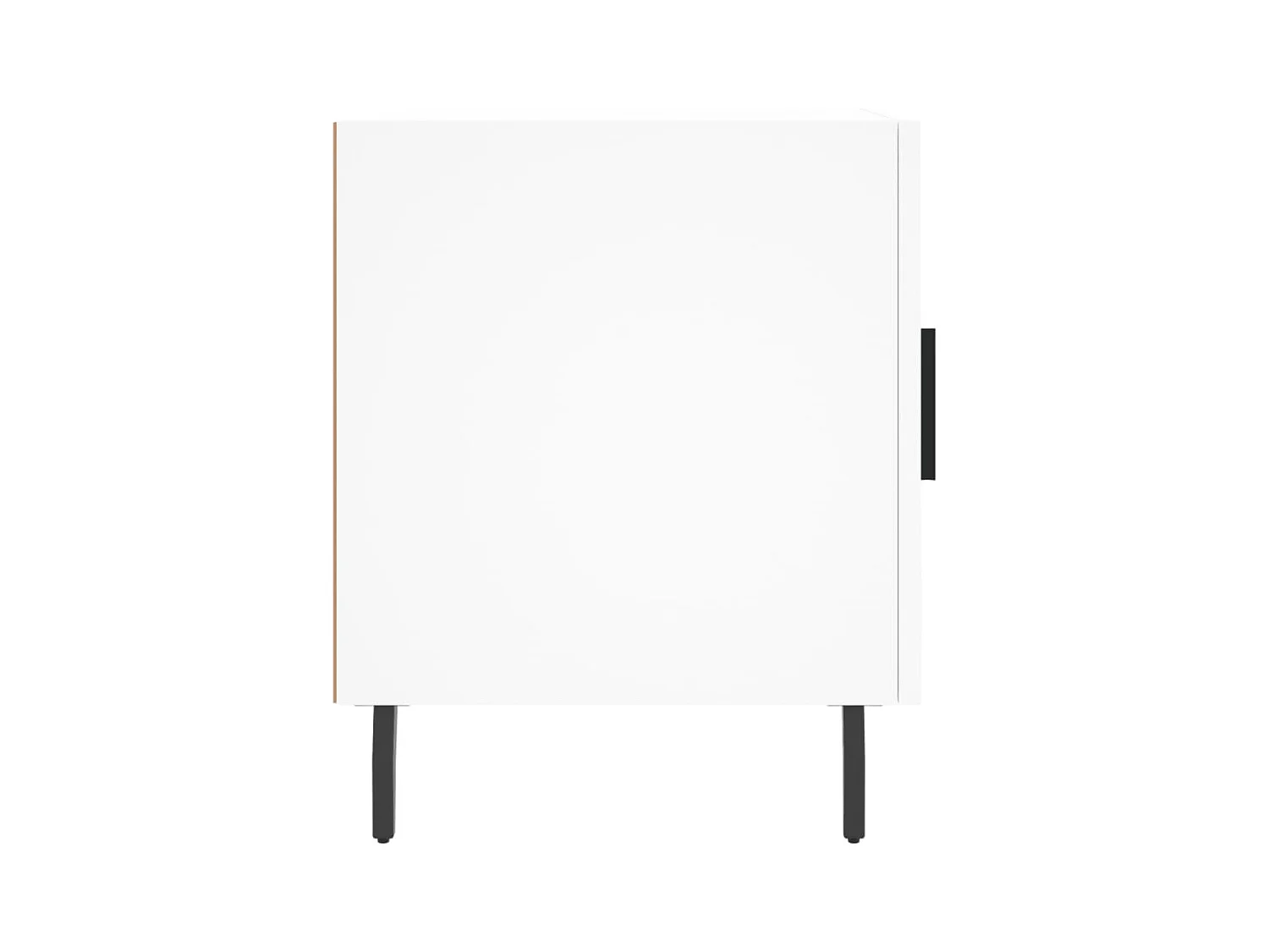 Lot de 2 Tables de chevet avec rangement blanc 40x40x50 cm bois d’ingénierie