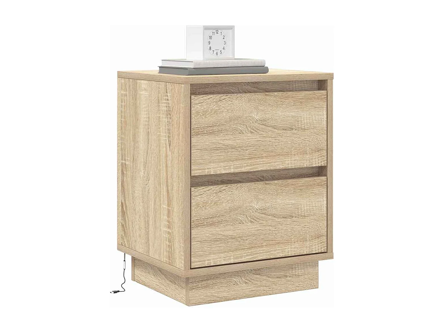 Nachttisch-Beistelltisch Sonoma-Eiche 39 x 34,5 x 50 cm Holzwerkstoff SHL90966