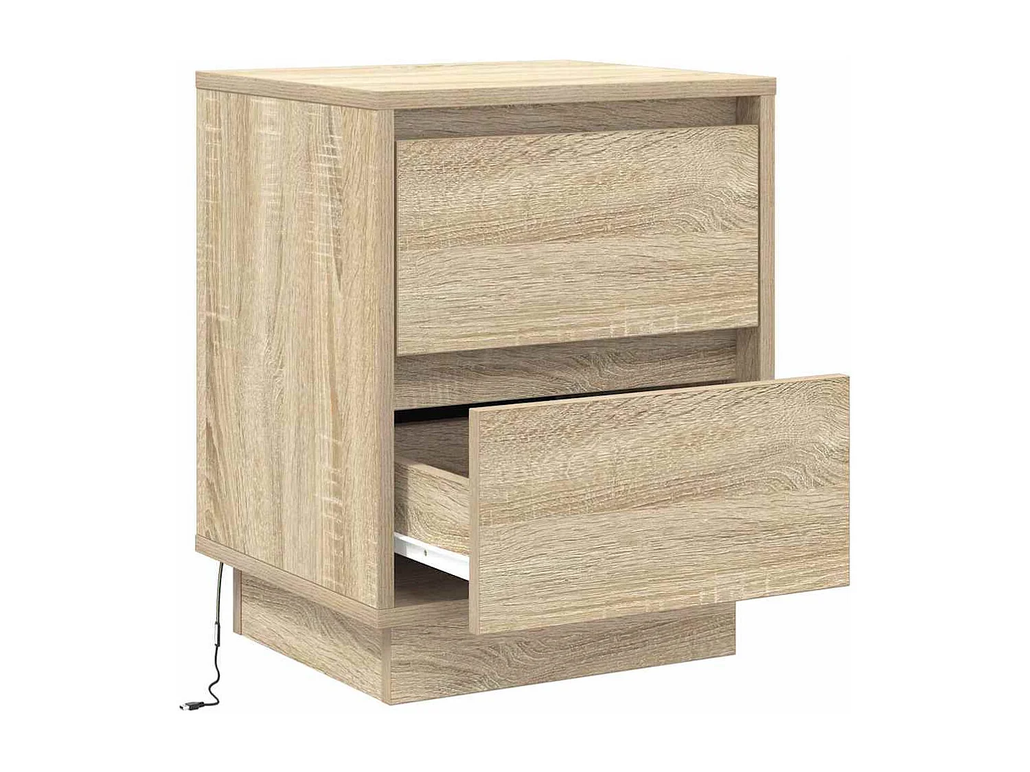 Nachttisch-Beistelltisch Sonoma-Eiche 39 x 34,5 x 50 cm Holzwerkstoff SHL90966