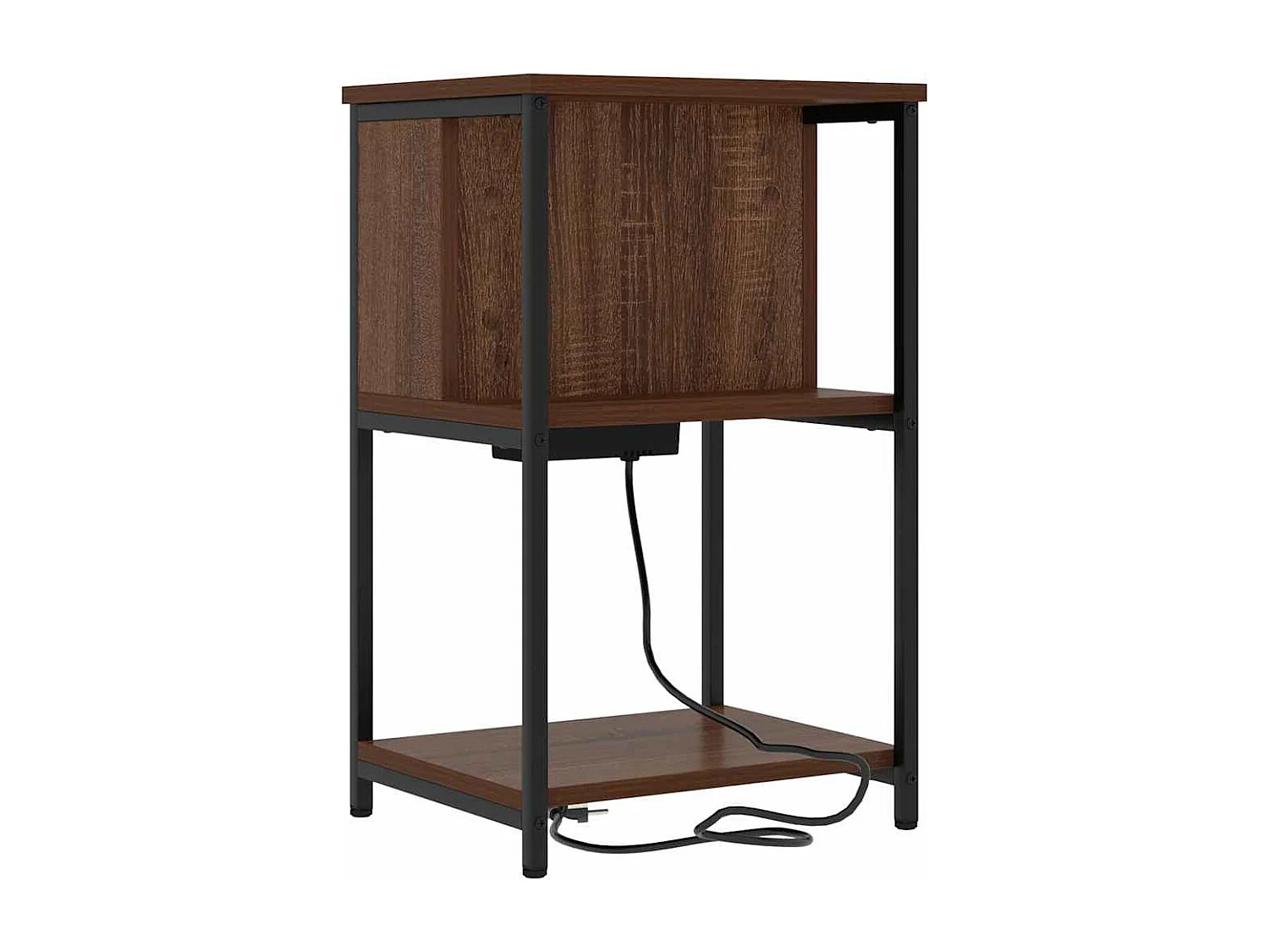 Nachttisch-Beistelltisch Braun Eichen-Optik 38 x 31 x 61 cm Holzwerkstoff SHL69364