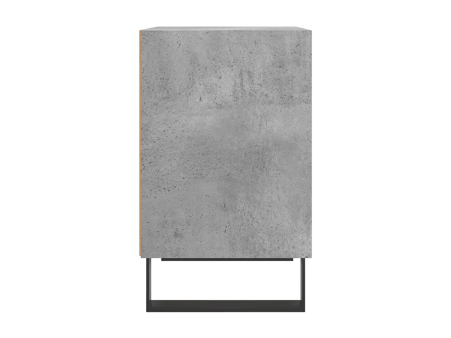 Nachttisch 2er Set-Beistelltisch-Nachttischkommode Betongrau 40x30x50 cm Holzwerkstoff SHL79666